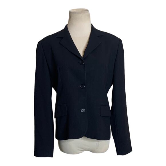Harold's black wool 3 button blazer size 4 - Picture 1 of 8